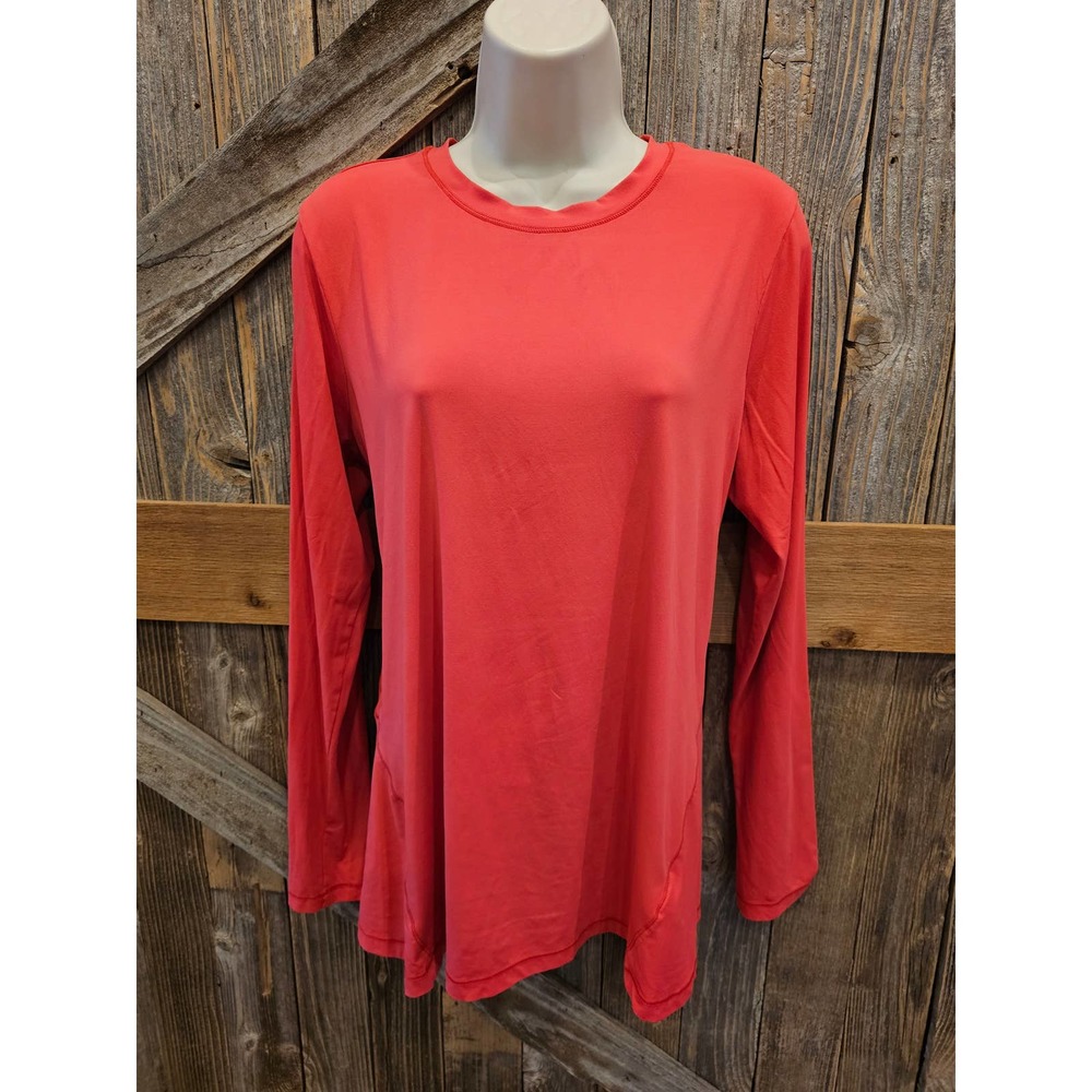 Exofficio women's hot pink sun protective outdoor long sleeve top L